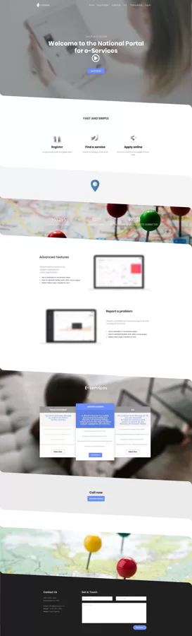 National Portal Website Design for Enhanced Administrative Services