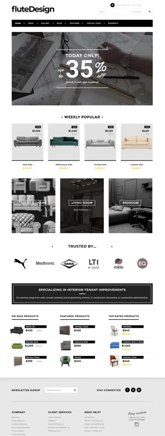 Website Design for Furniture Company